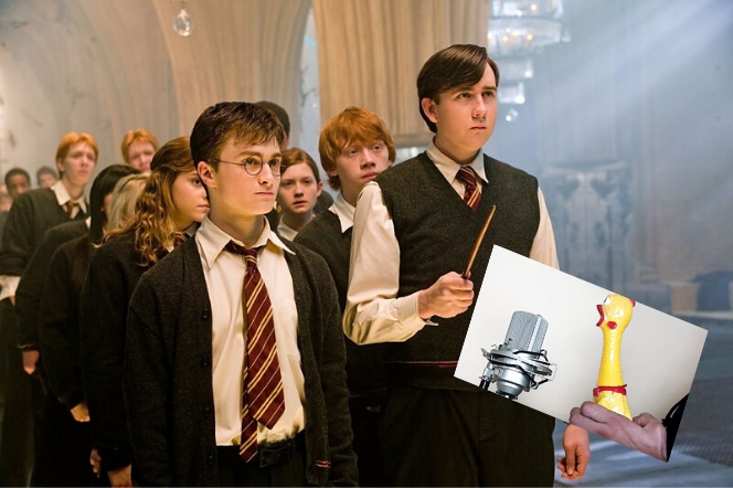 Harry Potter i piosenka z filmu zagrana na pralce. Gumowy kurczak ma konkurencję? 