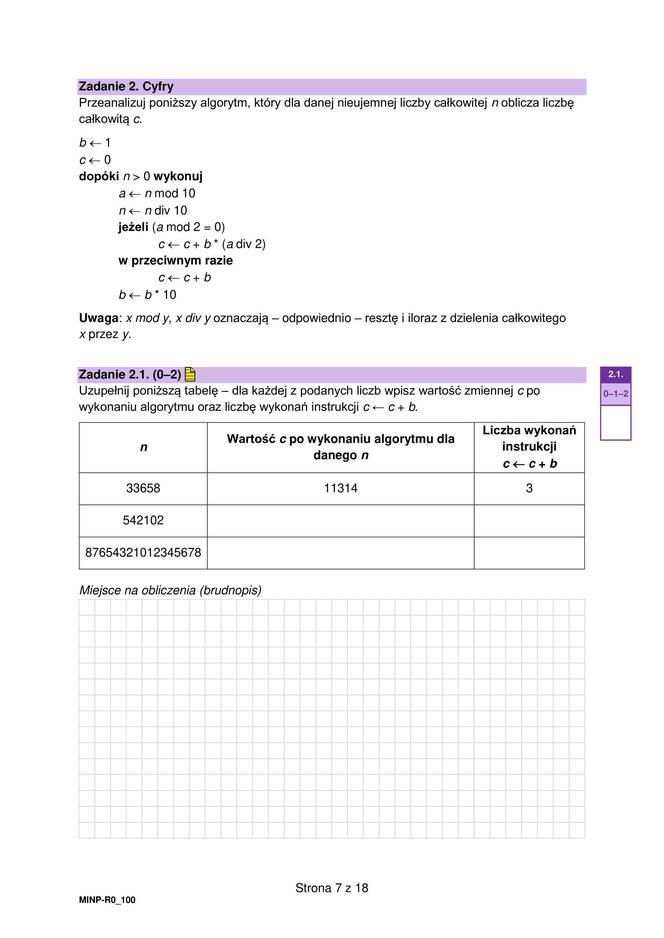 Matura 2024. INFORMATYKA poziom rozszerzony ARKUSZ CKE nowa formuła 2023