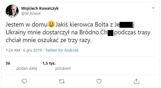 Wojciech Kowalczyk twitter