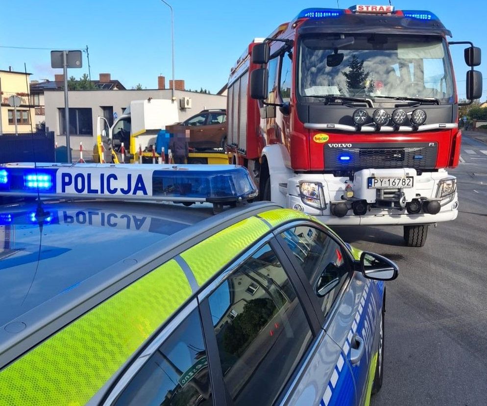 Dwie osoby w szpitalu po wypadku