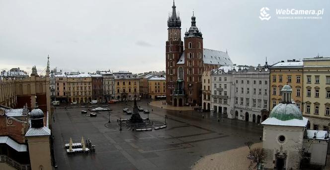 Śnieg w Krakowie spadł na wiosnę