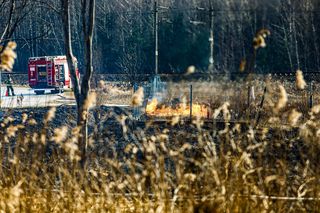 Piekielny ogień buchał z ziemi pod Ostródą. Wiemy, co się stało!