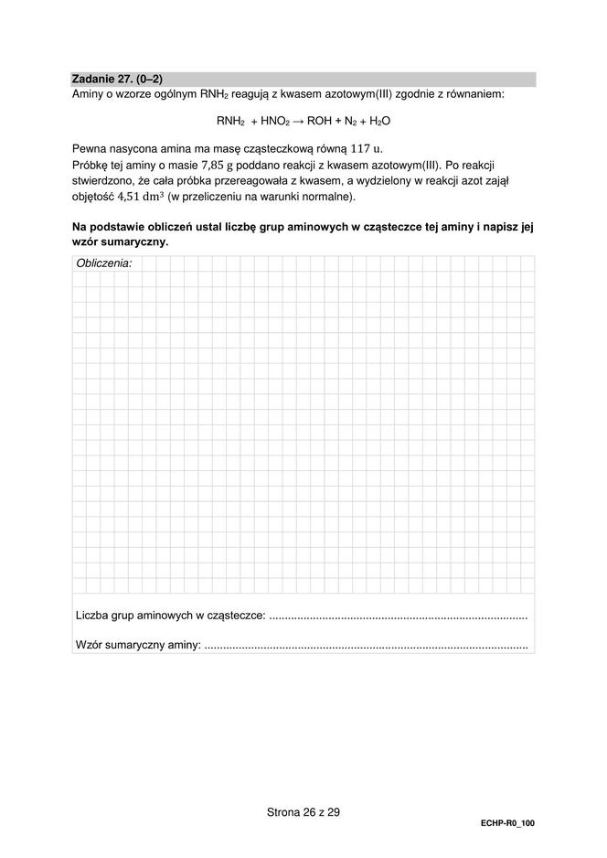 Matura 2024: chemia rozszerzona – ARKUSZ FORMUŁA 2015