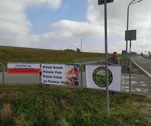Protest rolników w Medyce
