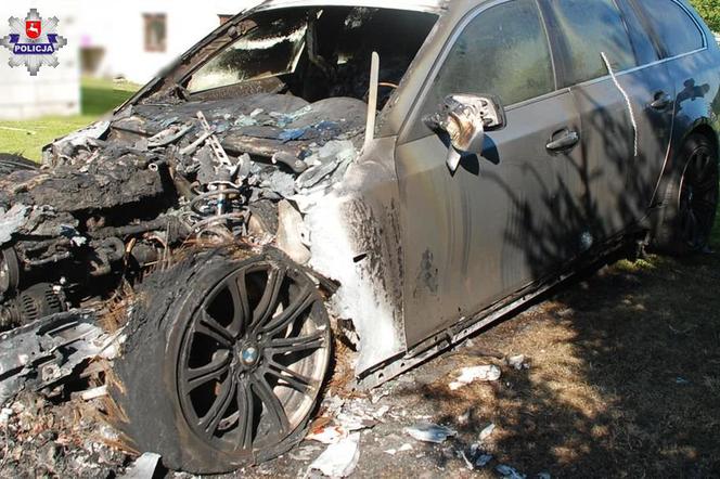 30-latek podpalił samochód marki BMW