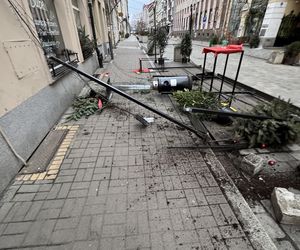 Totalna demolka w centrum Wrocławia. Ogródki przy restauracji zrujnowane, właściciele załamani 