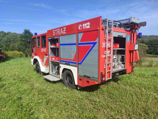 Zasłużony strażak z  Turzyńca nie żyje. Śmiertelny wypadek w czasie zrywki drewna [ZDJĘCIA]