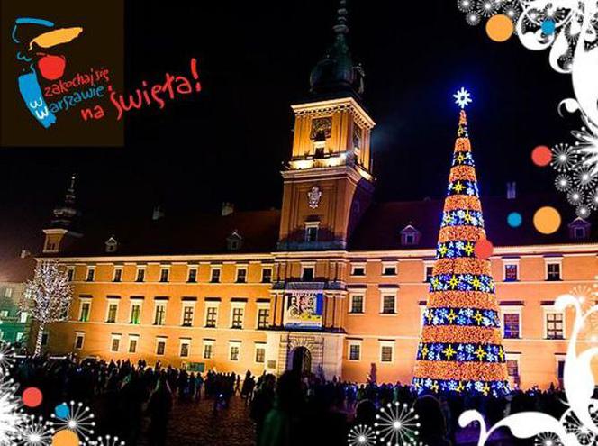 Choinka przed Zamkiem Królewskim