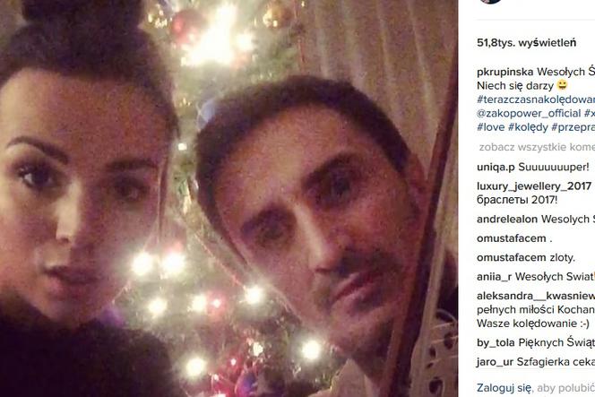 Paulina Krupińska kolęduje z mężem