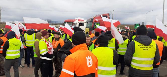 Protest rolników w Medyce 20.02.2024