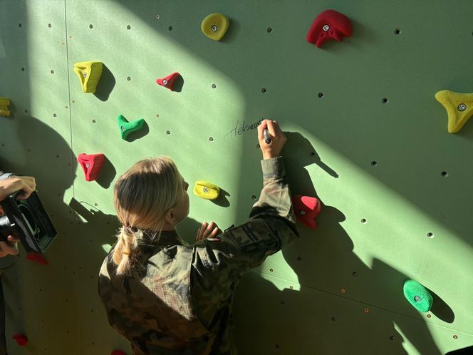 Aleksandra Mirosław z wizytą w Zespole Szkół nr 2 w Nowym Sączu