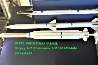 Trzy typy pocisków systemu NASAMS