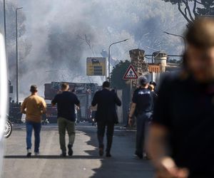 Wybuch w punkcie dystrybucji benzyny w Rzymie.