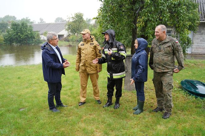 Podtopienia w powiatach jędrzejowskim i włoszczowskim