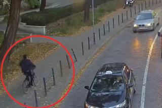 Wrocław: Rozbój na Krzykach. Policjanci poszukują mężczyzny na rowerze [WIDEO]