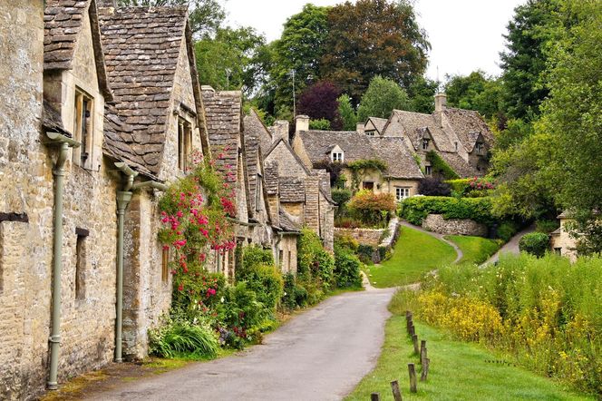 Wieś Bibury w hrabstwie Gloucestershire w Anglii