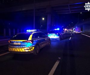 Dantejskie sceny na DK1. W kraksie brało udział 9 pojazdów. Zaczęło się od kierowcy bmw