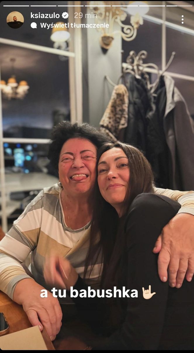 Książulo pokazał mamę i babcię. Miał ku temu ważny powód
