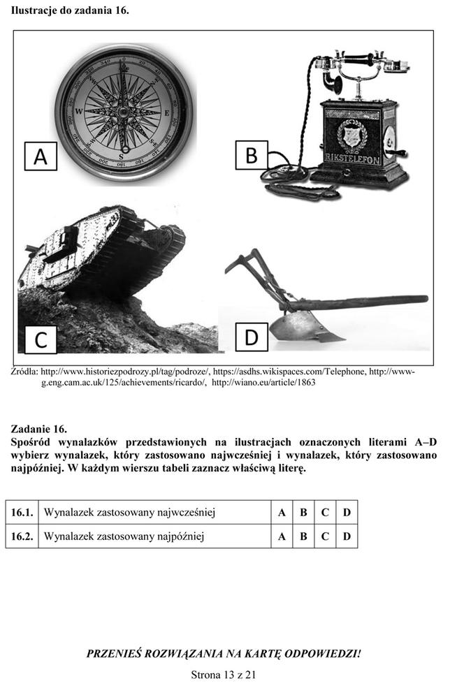 Próbny egzamin gimnazjalny - Historia i WOS