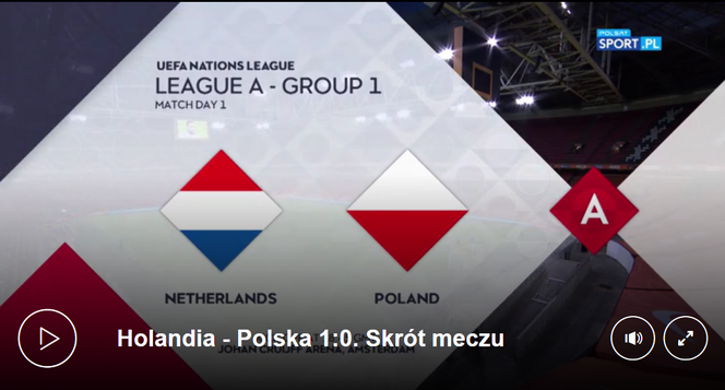 Skrót meczu Holandia - Polska