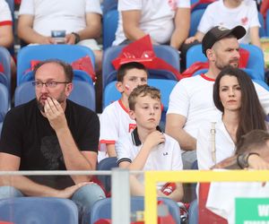 Kibice na meczu Polska-Mołdawia na Stadionie Śląskim