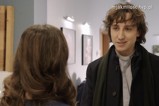 M jak miłość, odcinek 1732: kleryk Piotr (Paweł Janyst), Kasia (Paulina Lasota)