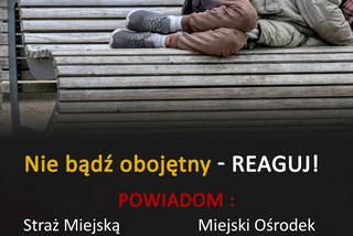 W zimie, bezdomni są szczególnie narażeni na niebezpieczeństwo. Reagujmy