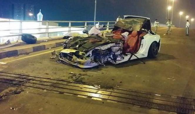 Ferrari California zmiażdżone w wypadku