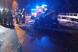 Dachowanie audi w Siemiechowie pod Tarnowem