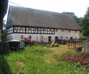 Remont domu szachulcowego w Płóczkach Górnych (Dolny Śląsk)