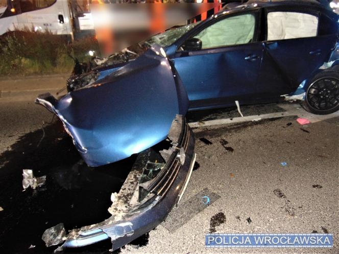 Straszny wypadek na Powstańców Śl. we Wrocławiu