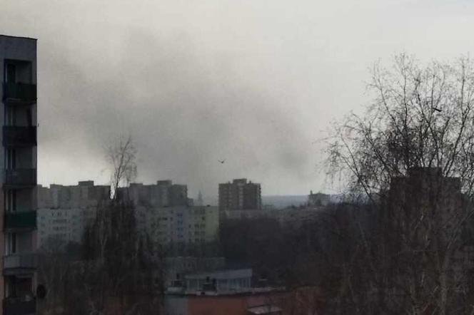Lublin - pożar w bloku przy ul. Garbarskiej