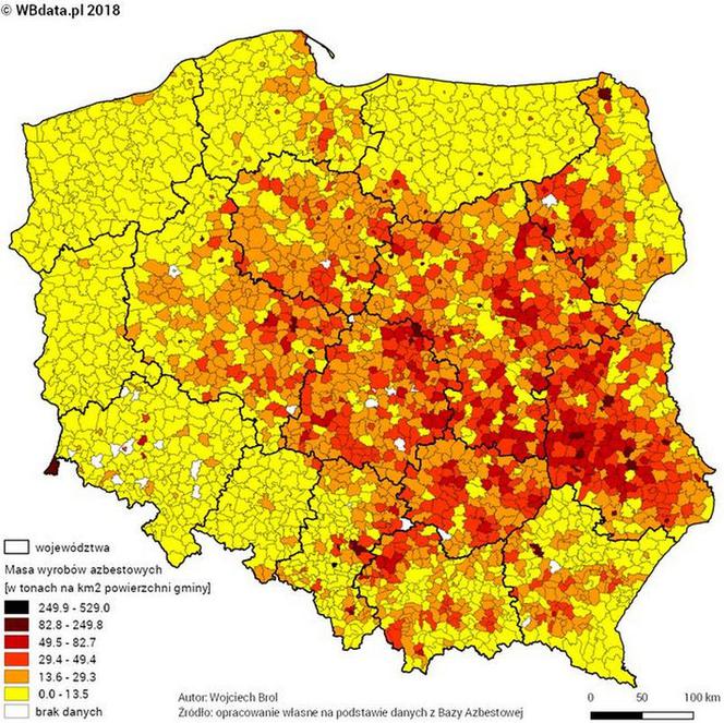 Na Dolnym Śląsku azbestu zostało stosunkowo mało, ale i tak są to tysiące ton