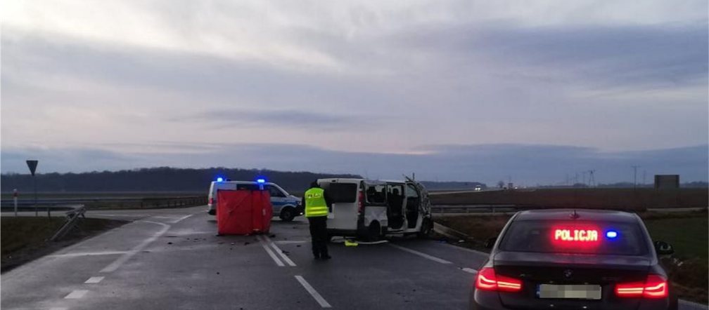 Wypadek na wysokości Bierzowa