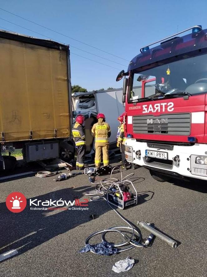 Węgrzce Wielkie. Wypadek na A4. Nie żyje jedna osoba