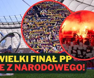 Gorąca atmosfera pod PGE Narodowym! Jesteśmy pod stadionem przed finałem Pucharu Polski!