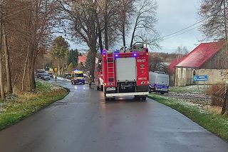 Wypadek pod Braniewem. Trzy osoby poszkodowane