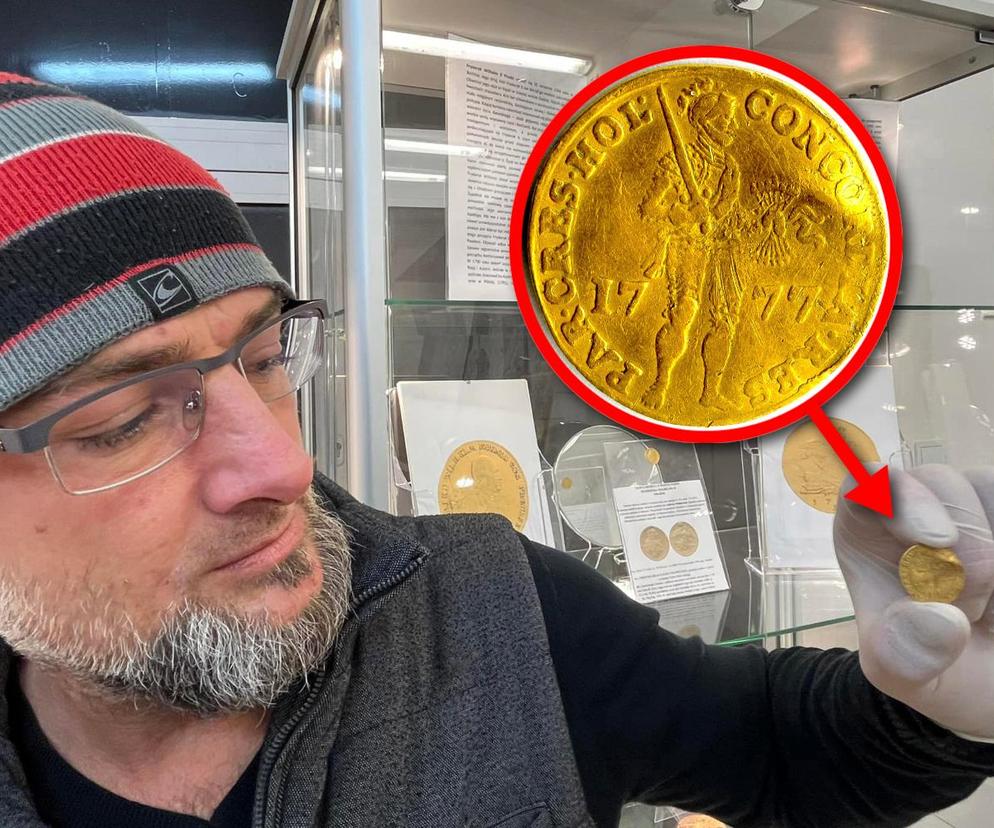 Złoty dukat znaleziony w Kamieniu Pomorskim