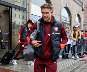Piłkarze wyjechali na mecz Polska - Litwa