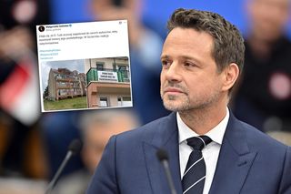 „Panie Boże, chroń nas od Trzaskowskiego”. W Szczecinku zawisł baner strachu 