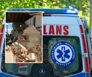 Ściana przygniotła mężczyznę. Tragedia podczas prac budowlanych