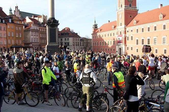 Dziś Warszawska Masa Krytyczna. Rowerzyści przejadą dystans 20 km