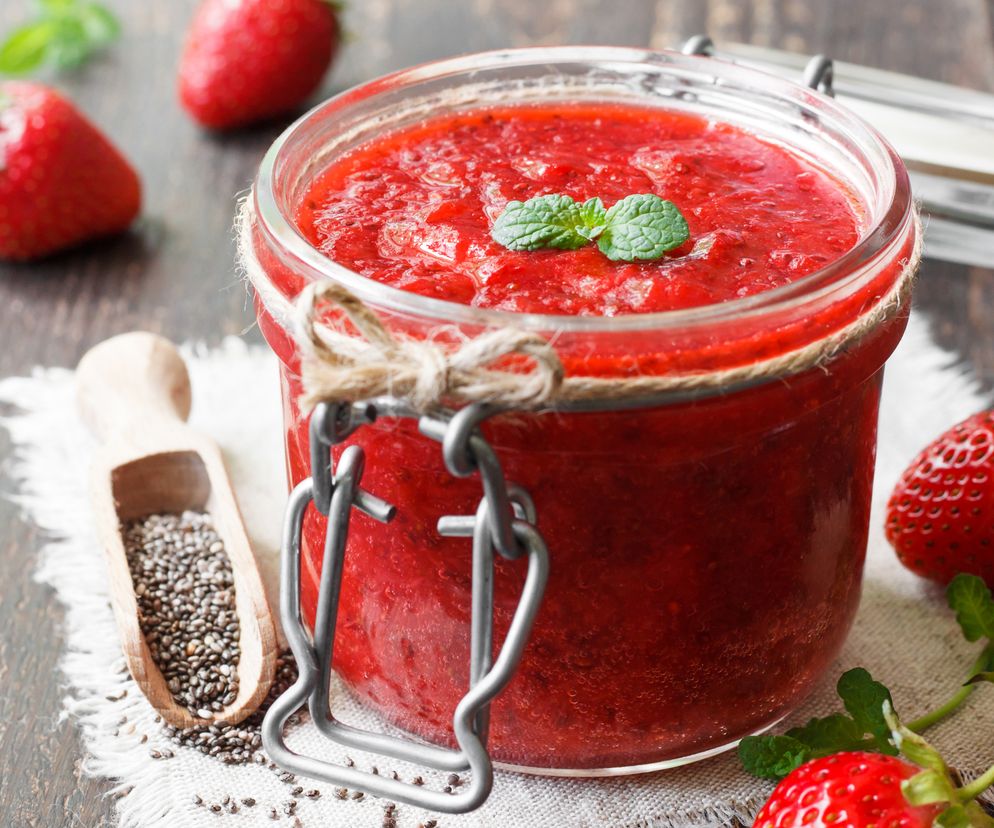 Dżem truskawkowy bez cukru i bez pektyny - fit konfitura z 3 składników