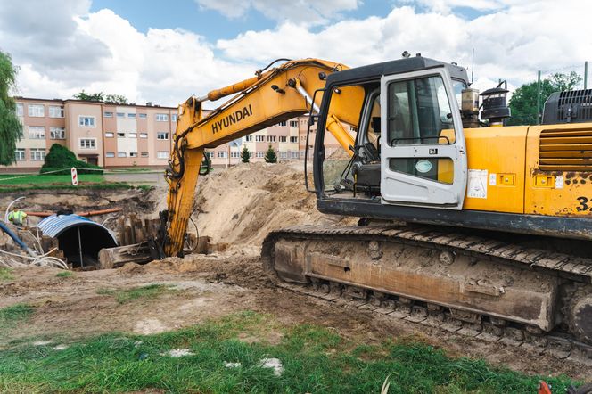 Budują zbiornik retencyjny przy siedleckiej Samochodówce