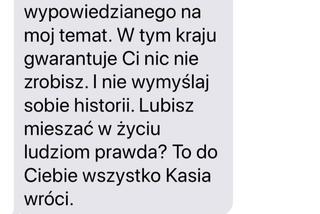 Viola Kołaczkowska grozi Kasi Wołejnio