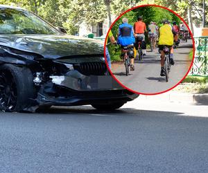 BMW wjechało w rowerzystów. 27-latek nie żyje! Kierowca uciekł z miejsca zdarzenia