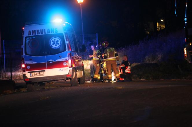 Horror w Świnoujściu. 30 latek  płonął wybiegając z lasu. W panice zdejmował ubrania