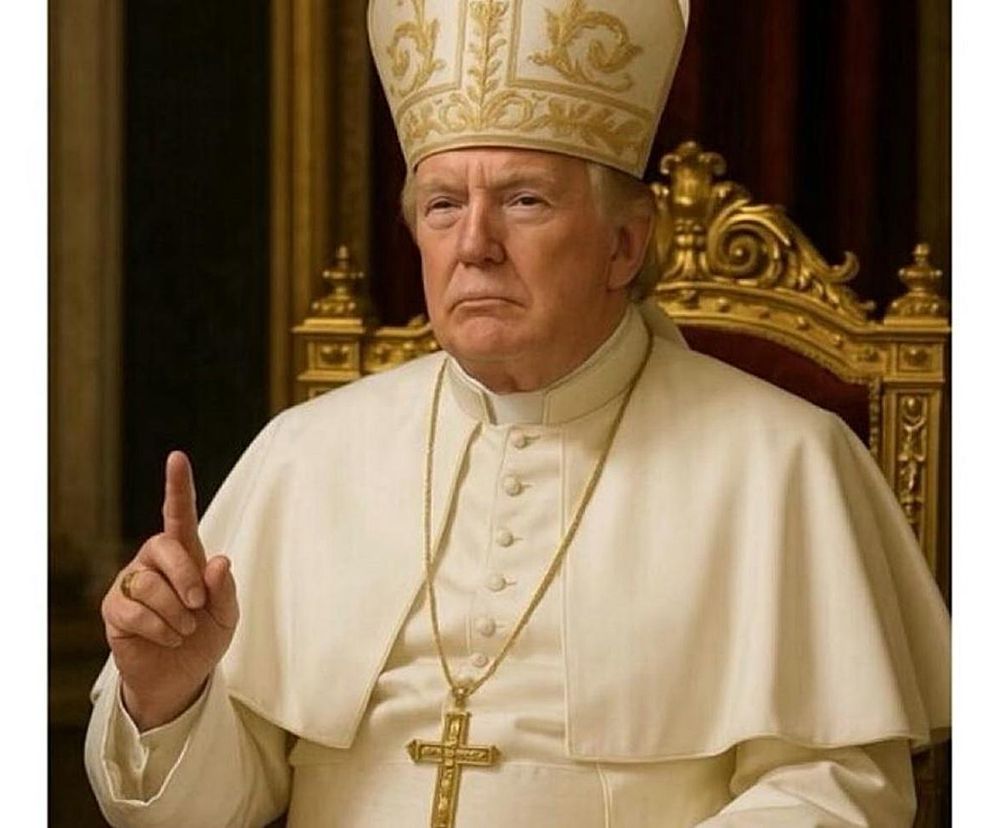 Kościół krytykuje Donalda Trumpa za zdjęcie przedstawiające go jako papieża