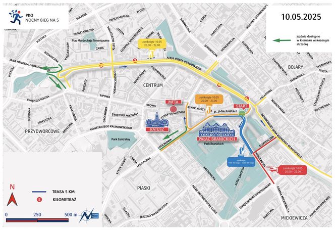 Białystok Półmaraton. Tak przebiega trasa biegów