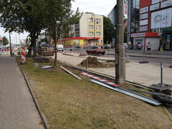 Budują rondo na skrzyzowaniu Sienkiewicza i Armii krajowej w Siedlcach